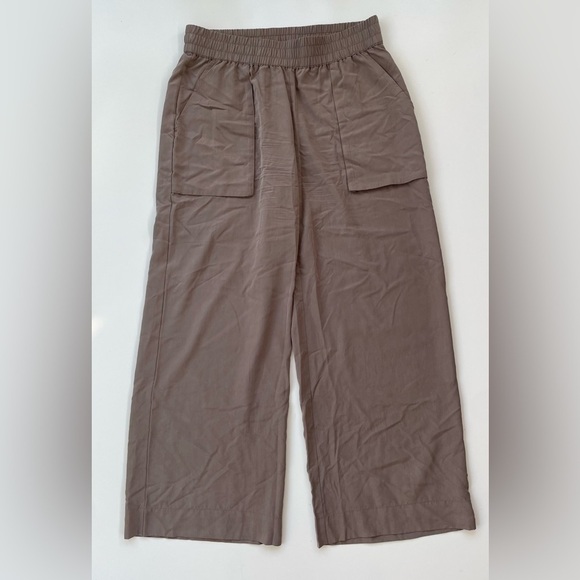 Haven Well Within Women's Tan Brown Pull On Wide Leg Modal Pants Size Medium - Picture 1 of 9